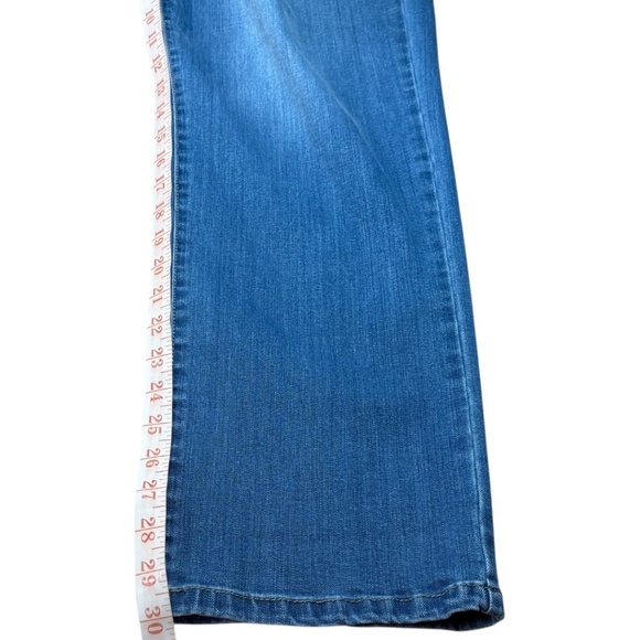 CURVE APPEAL Cotton Blend Stretch Straight Leg High Rise 5 Pocket Jeans US Sz 16 - Picture 8 of 10
